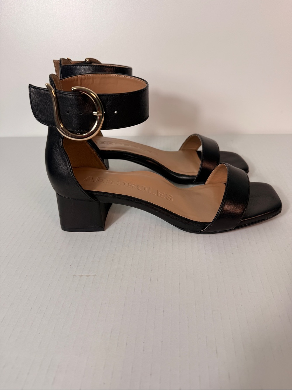 AEROSOLES Eliza Block Heel Sandals size 9.5 - Picture 3 of 9